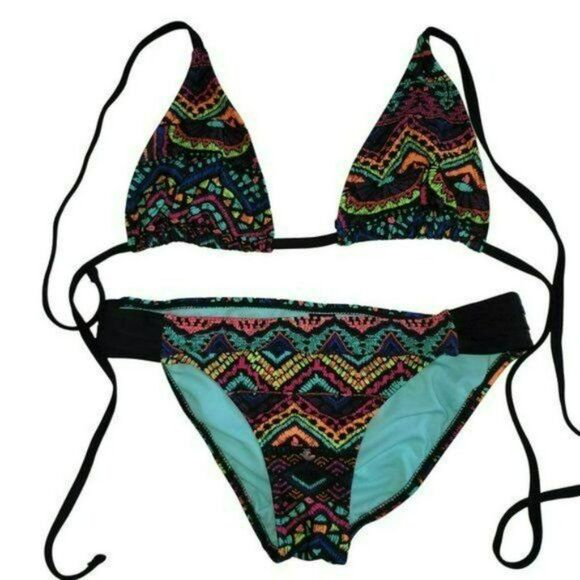 Endless Sun Multicolor Swim Bikini Set Two Piece Size M - Picture 6 of 6